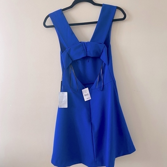 NORDSTROM Felicity & Coco Women's Cutout Fit & Flare Bianca Dress Cobalt Blue XS - Picture 5 of 8